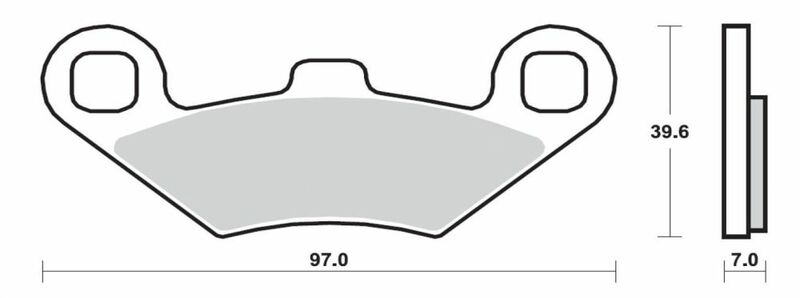 Plaquette de frein Arrière Brembo 07104 XS