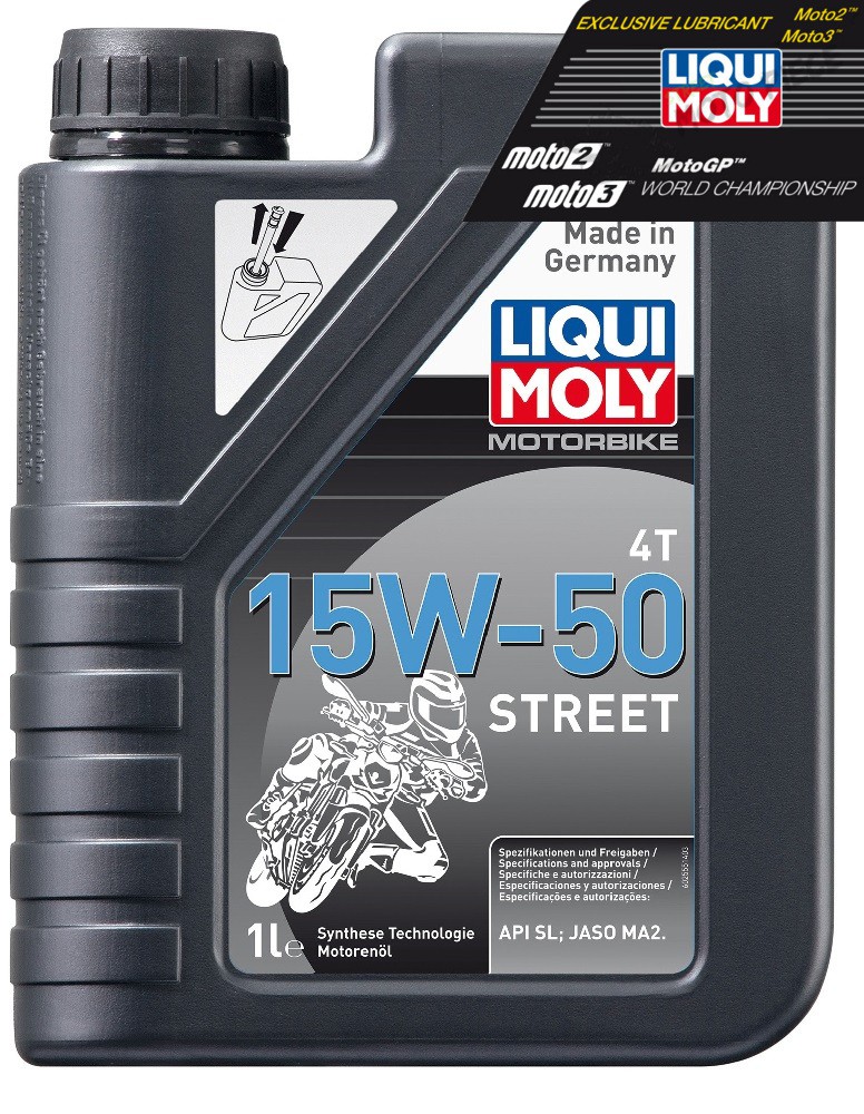 Huile Moto LIQUI MOLY 15W50 Motorbike Street Semi-Synthèse 1 Litre