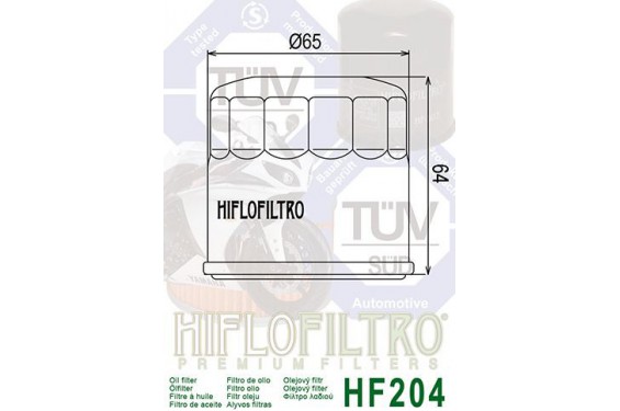 Filtre a Huile Quad Hiflofiltro HF204 Filtre a Huile Quad Hiflofiltro HF204