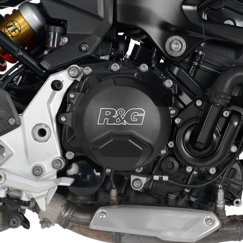 Kit Couvre Carter Alternateur / Embrayage Racing Pro R&G pour BMW F 900 R / XR (20-24) - KEC0177PROBK