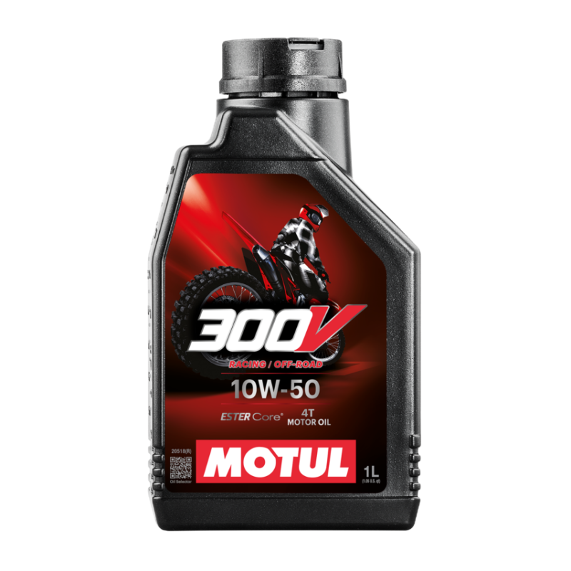 Huile moto Motul 300V Racing / Off Road 10W50 1 Litre