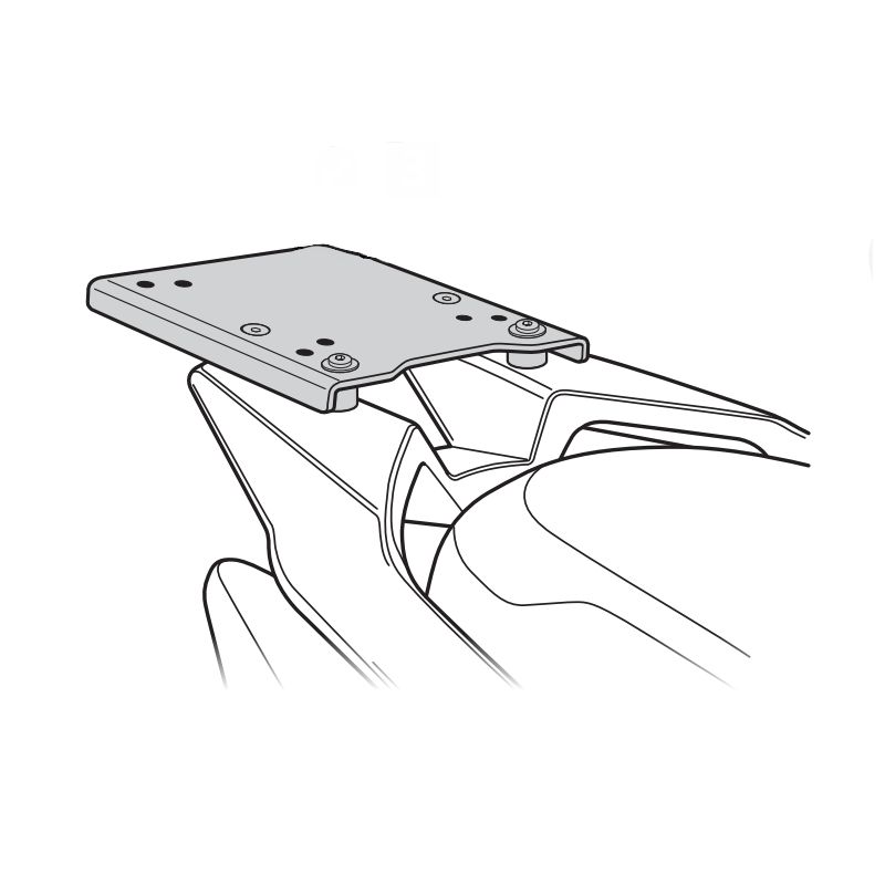 Support Top Case Scooter pour Zontes M125 (22-23)