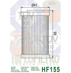 Filtre a Huile Quad Hiflofiltro HF155
