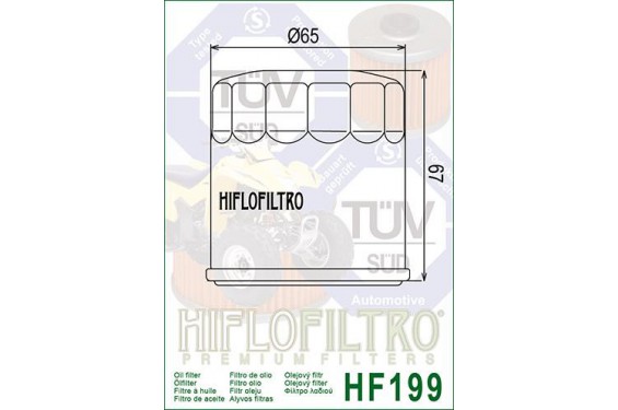 Filtre a Huile Quad Hiflofiltro HF199