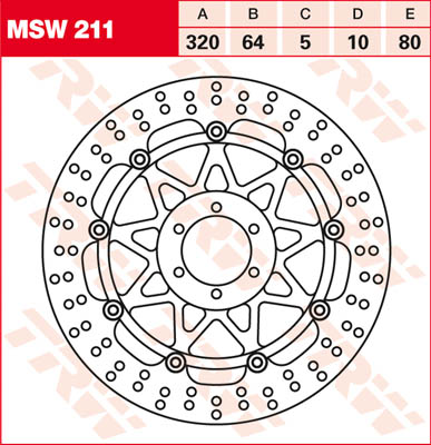 Disque de frein avant TRW pour Ducati 1000 ST3 (04-07) - MSW211