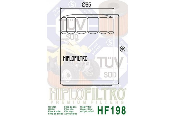 Filtre a Huile Quad Hiflofiltro HF198
