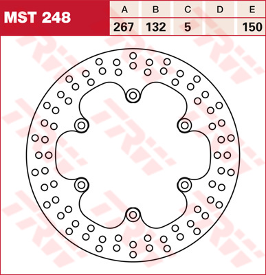 Disque de Frein avant TRW pour Yamaha 1100 Virago (87-93) - MST248
