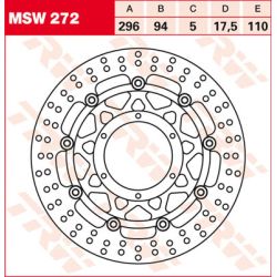 Disque de Frein Avant TRW pour VFR 750 (88-93) - MSW272