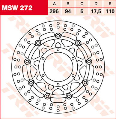 Disque de Frein Avant TRW pour CB 750 Seven Fifty (92-03) - MSW272