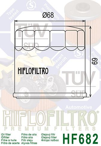 Filtre a Huile Quad Hiflofiltro HF682