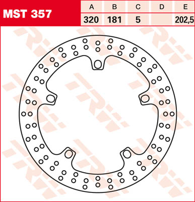 Disque de Frein avant TRW pour BMW R1250RT (19-24) - MST357