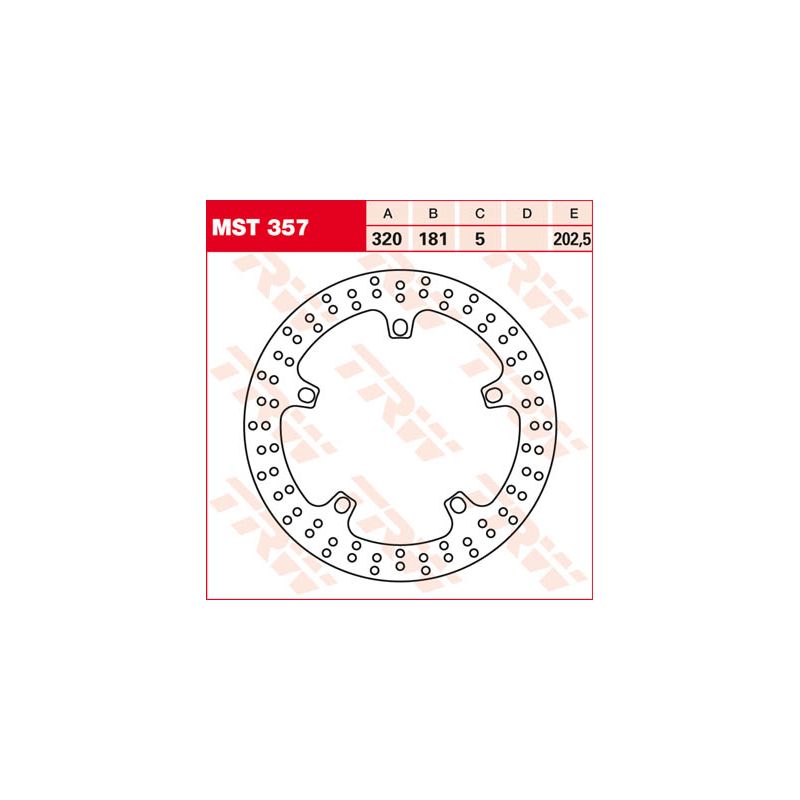 Disque de Frein avant TRW pour F 800 S (06-12) - MST357 Disque de Frein avant TRW pour F 800 S (06-12) - MST357