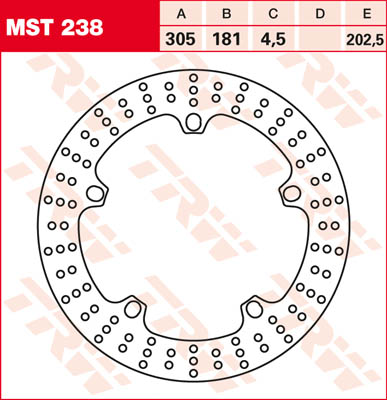 Disque de Frein avant TRW pour BMW R1250 GS (19-24) - MST238