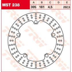Disque de Frein avant TRW pour BMW R 1200 C (97-03) R 1200 CL (02-06) - MST238
