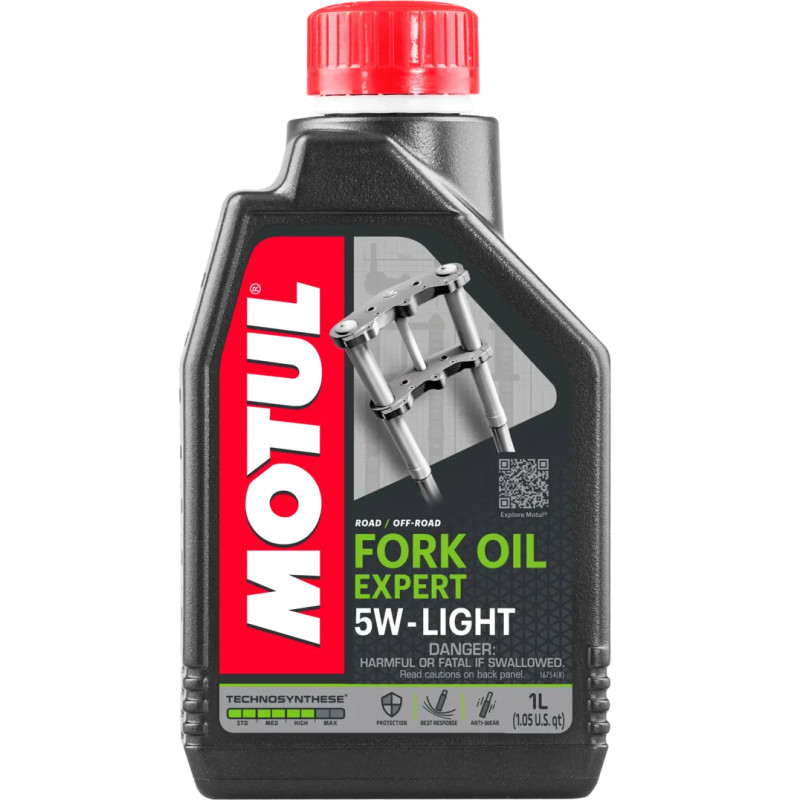 Huile de fourche Motul Fork Oil Expert Light 5W 1 Litre, pour moto