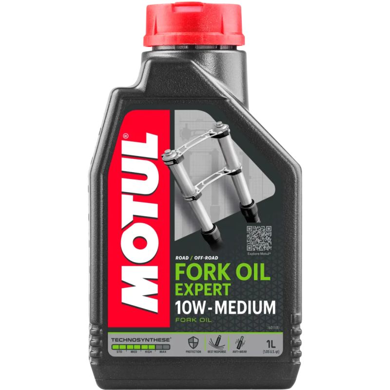 Huile de fourche Motul Fork Oil Expert Medium 10W 1 Litre, pour moto