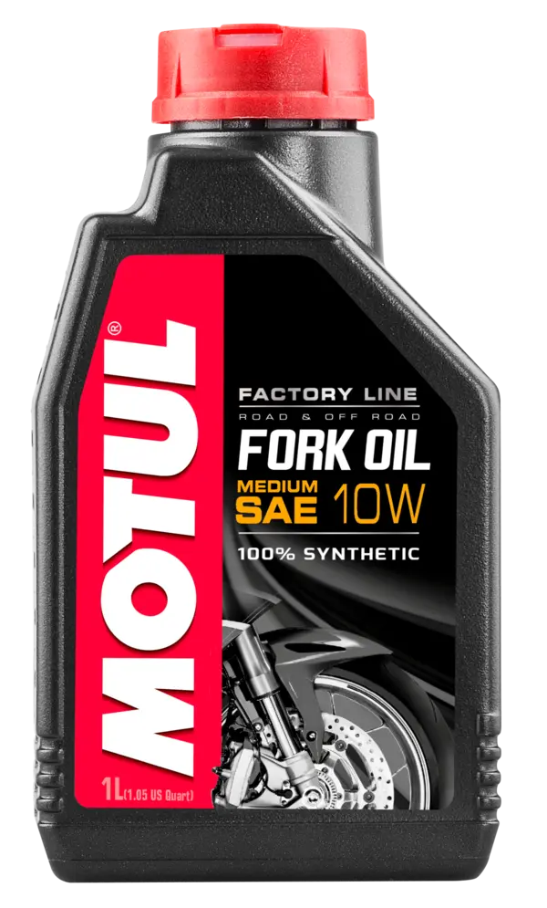 Huile de fourche Motul Fork Oil Factory Line Medium 10W 1 Litre, pour moto