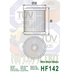 Filtre a Huile Quad Hiflofiltro HF142