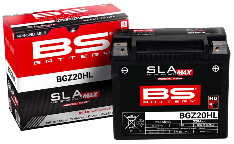 Batterie BS SLA MAX BGZ20HL (BTX20L)