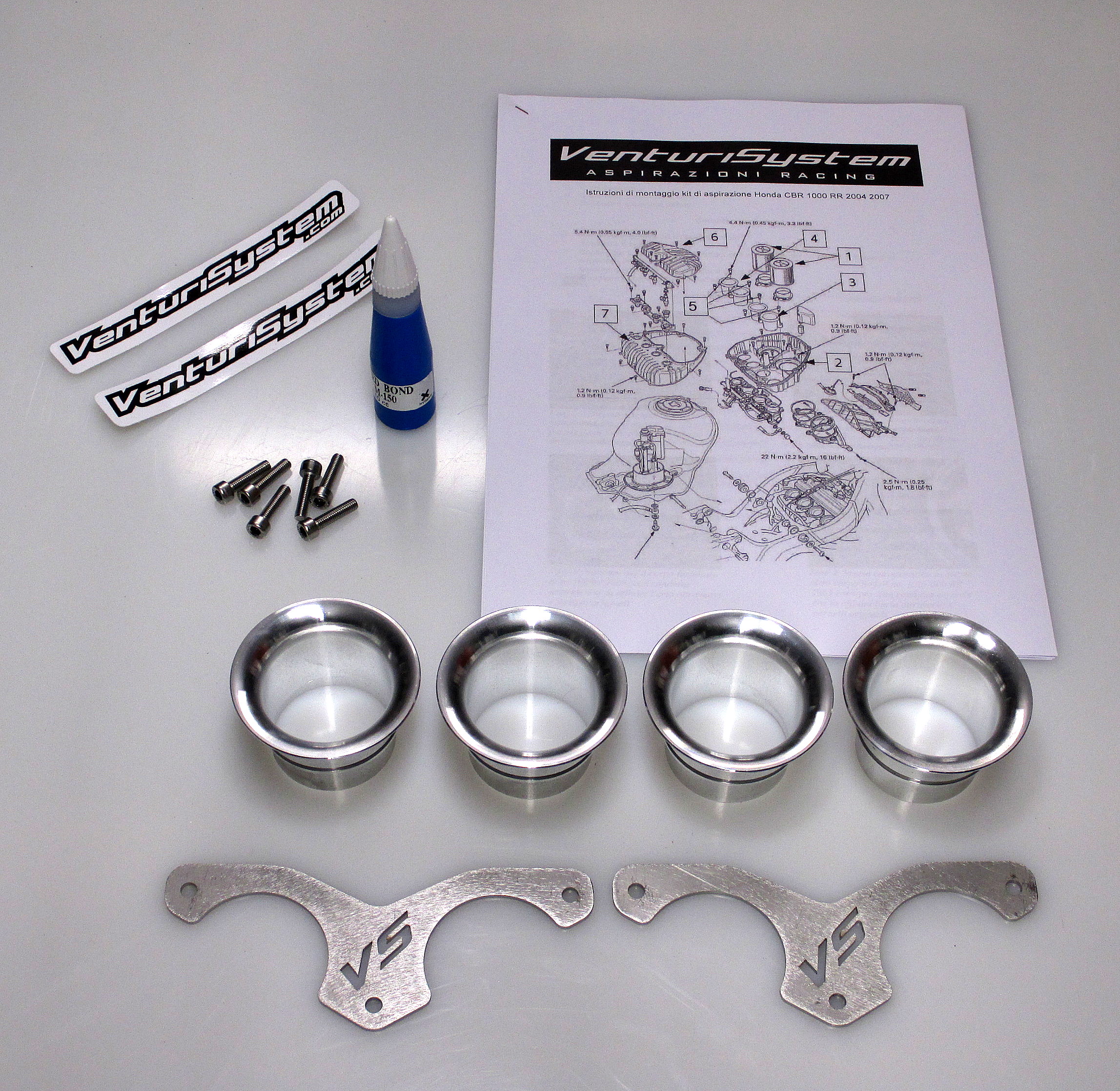 Cornets d’Admission Venturi Racing pour Honda CBR 1000 RR (04-07)