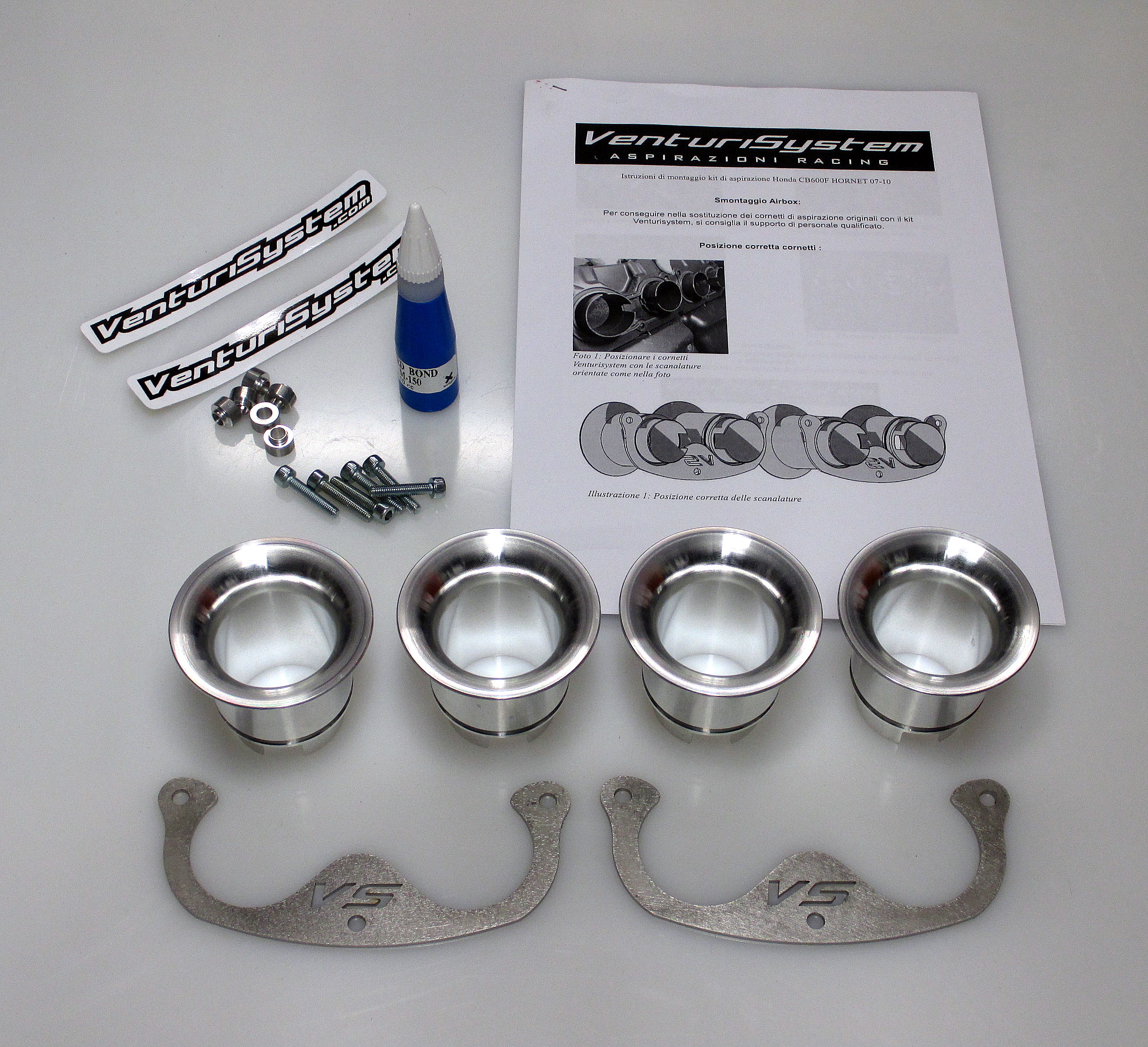 Cornets d’Admission Venturi Racing pour Honda Hornet 600 (07-11)