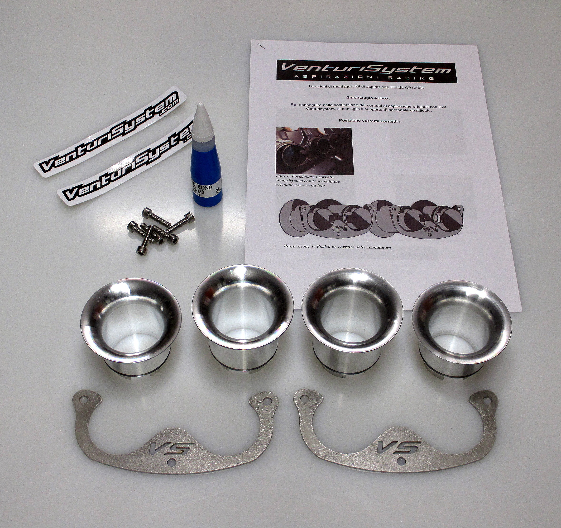 Cornets d’Admission Venturi Racing pour Honda CB 1000 R (08-16)