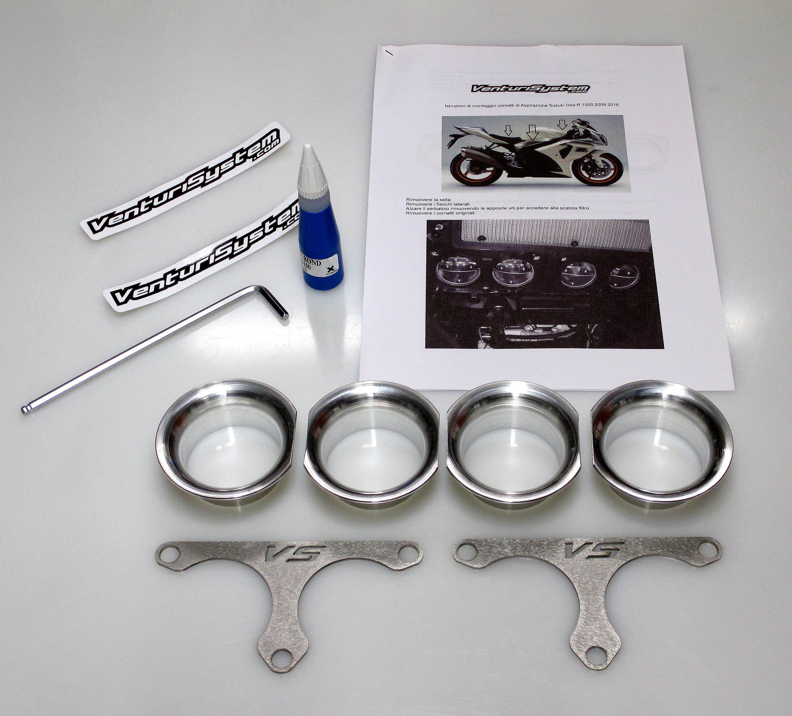 Cornets d’Admission Venturi Racing pour Suzuki GSX-R 1000 (09-16)