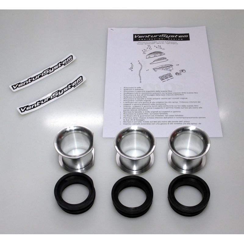 Cornets d’Admission Venturi Racing pour Triumph 955 Sprint RS, ST (02-10) Cornets d’Admission Venturi Racing pour Triumph 955 Sprint RS, ST (02-10)
