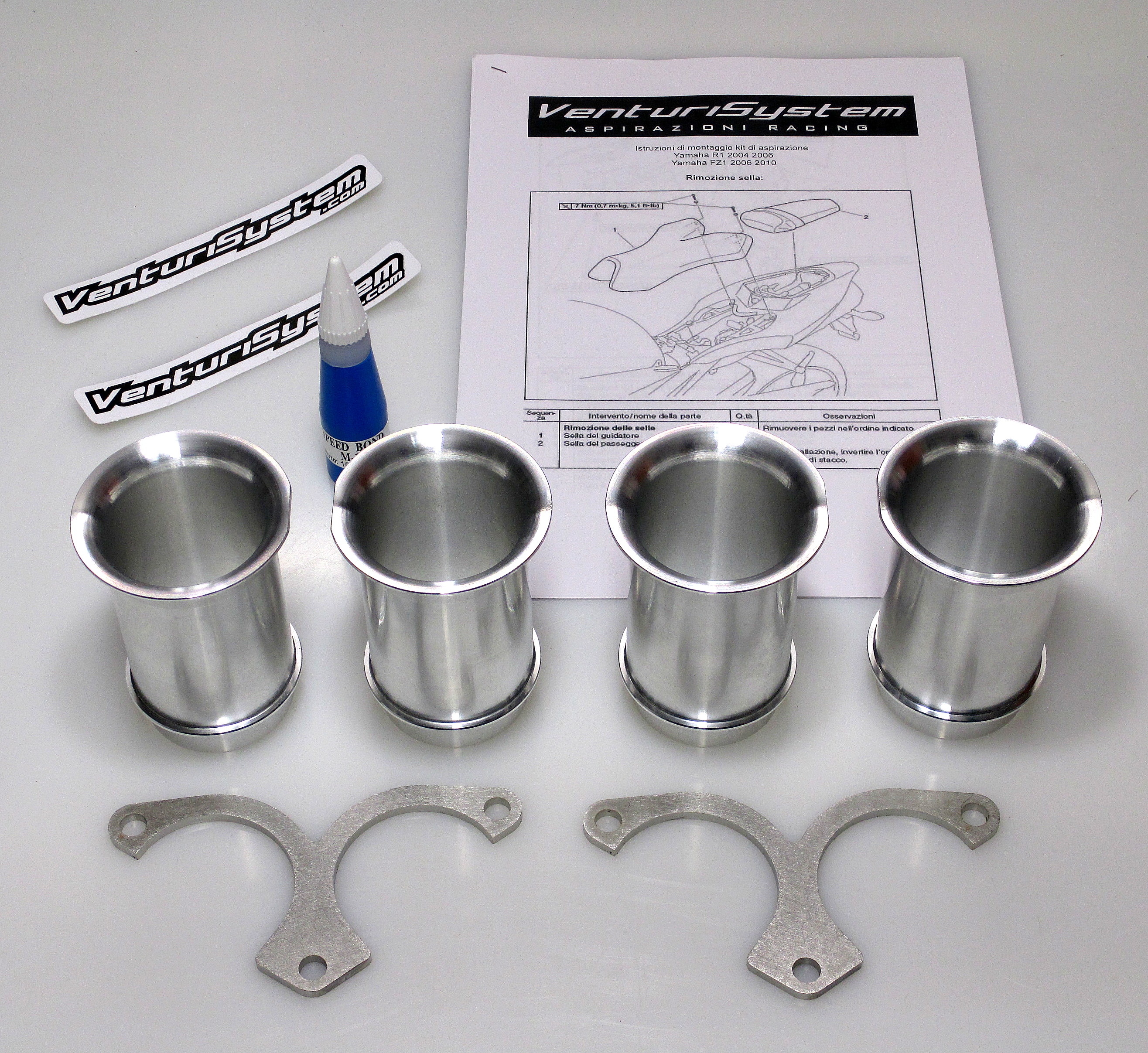 Cornets d’Admission Long Venturi Racing pour Yamaha FZ1 (06-16)