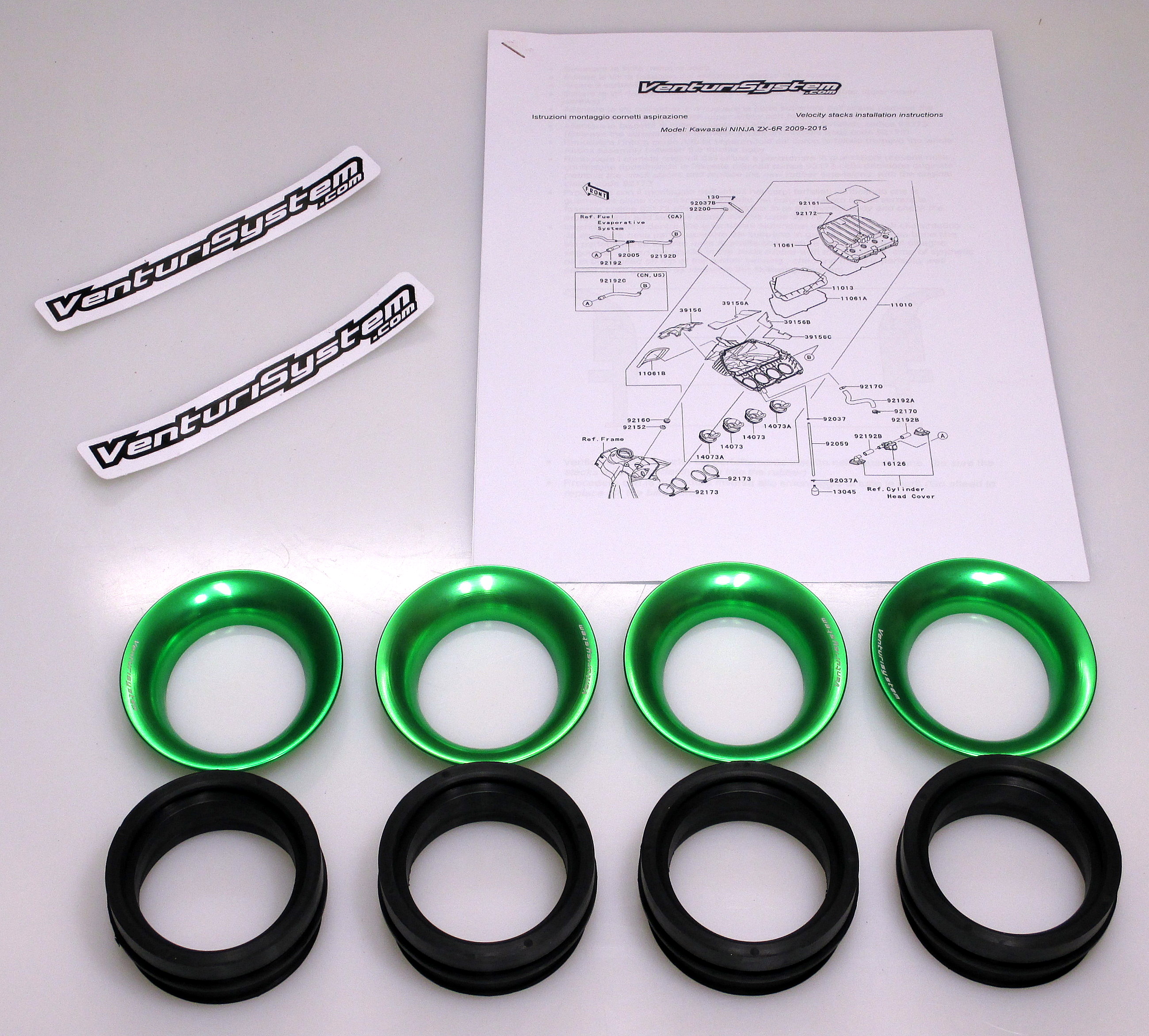 Cornets d’Admission Venturi Racing pour Kawasaki ZX-6R (09-16)