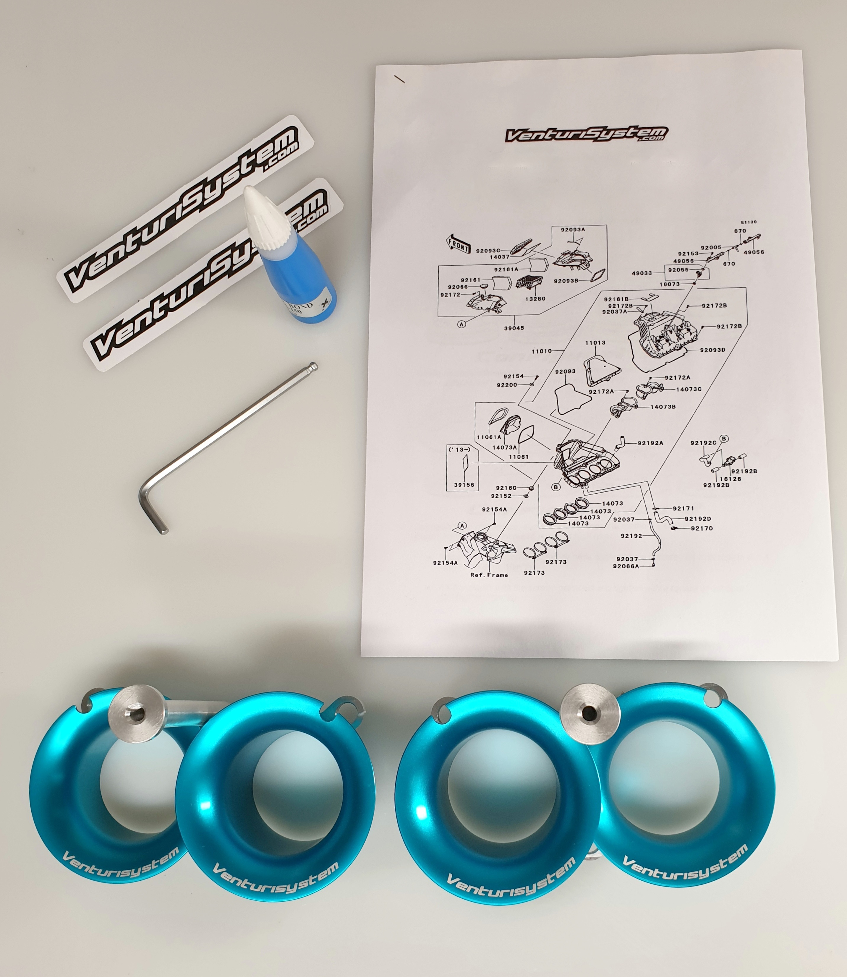 Cornets d’Admission Venturi Racing pour Suzuki GSXR 1000 (17-24)