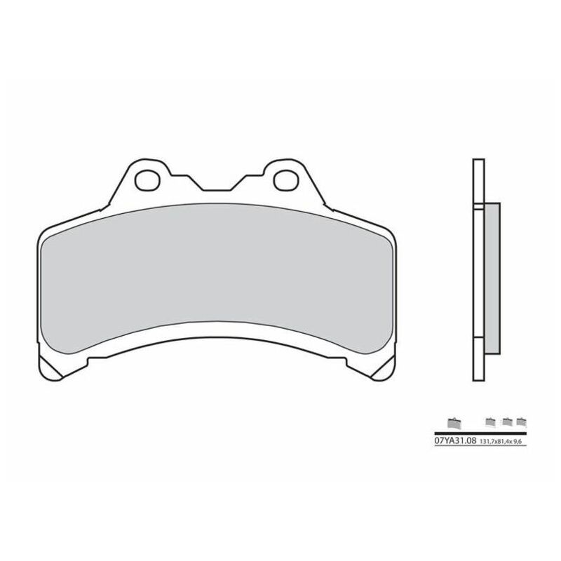 Plaquette de frein Avant Brembo 07YA3108 pour GTS 1000 (93-98) - Organique Route Plaquette de frein Avant Brembo 07YA3108 pour GTS 1000 (93-98) - Organique Route