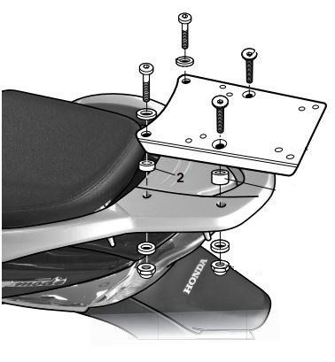 Support Top Case Shad pour SH Mode 125 (14-17)
