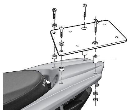 Support Top Case Shad pour VIsion 125 (11-22)