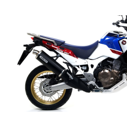 Silencieux ARROW Maxi Race-Tech Embout Inox pour Africa Twin 1000 (16-19)