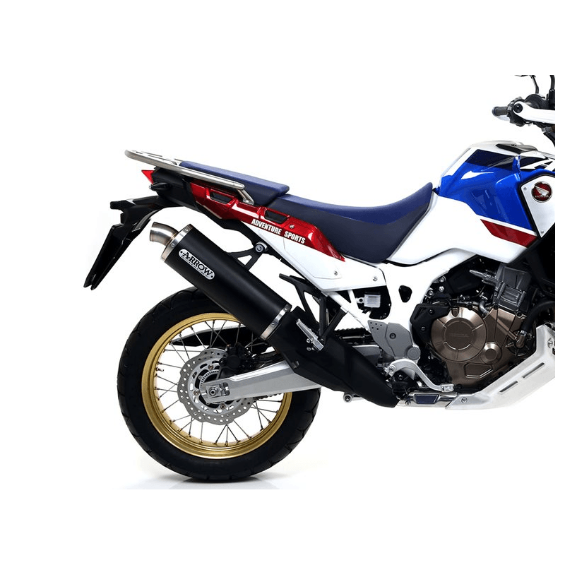 Silencieux ARROW Maxi Race-Tech Embout Inox pour Africa Twin 1000 (16-19) Silencieux ARROW Maxi Race-Tech Embout Inox pour Africa Twin 1000 (16-19)