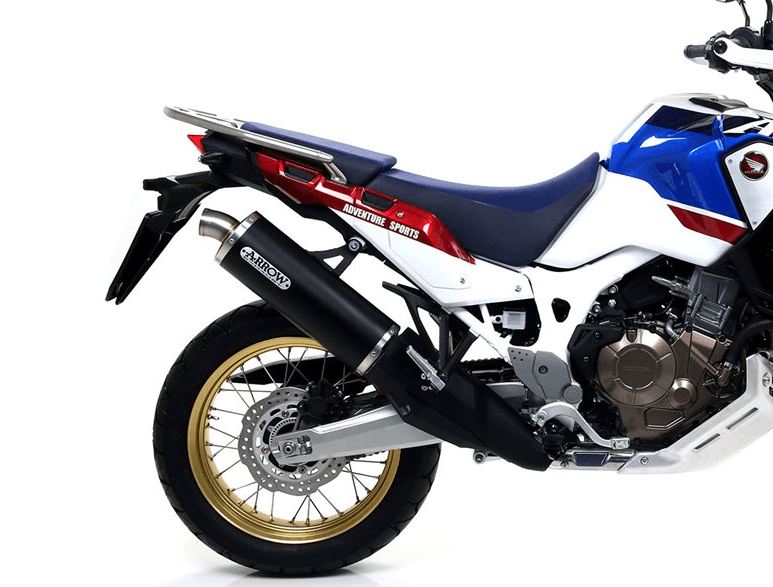 Silencieux ARROW Maxi Race-Tech Embout Inox pour Africa Twin 1000 (16-19)
