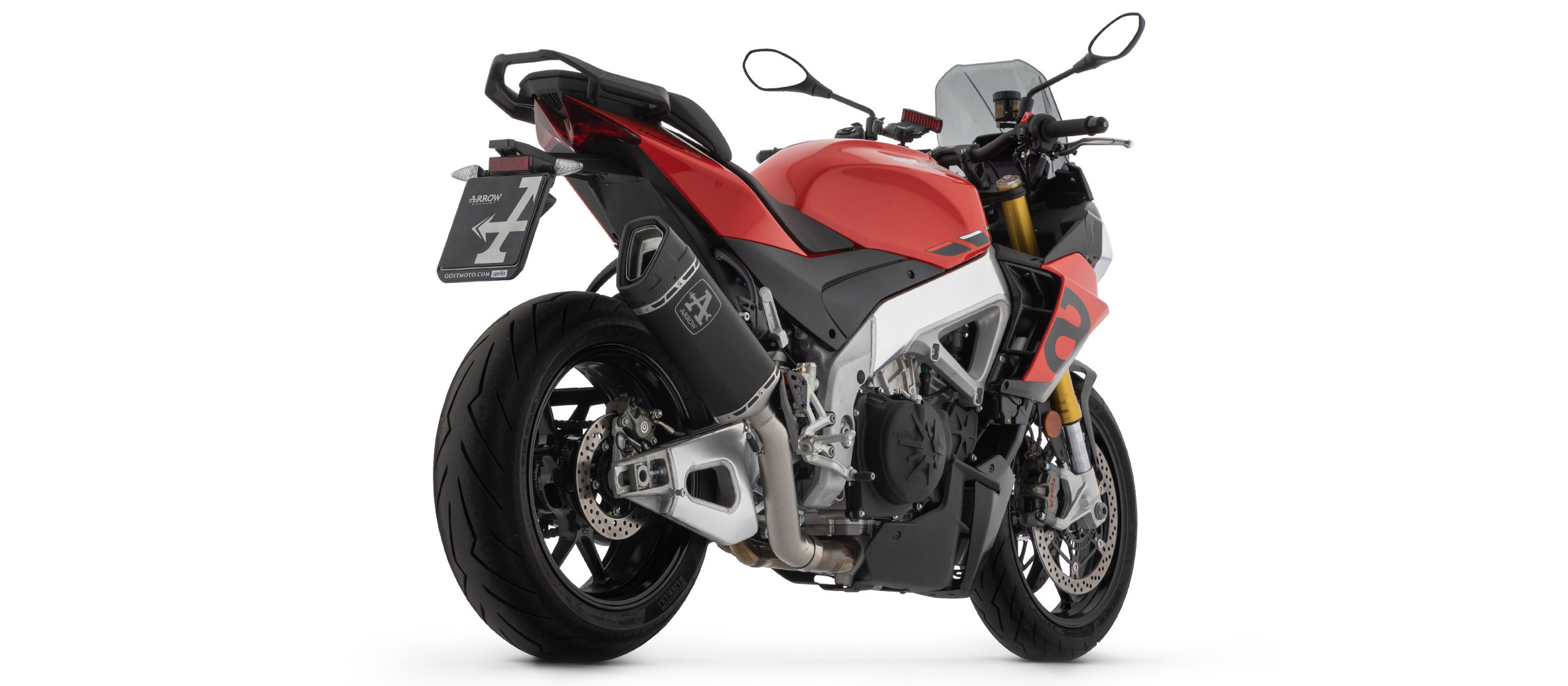 Silencieux ARROW Pista "Non homologué" pour Aprilia Tuono V4 1100 Factory / RR (21-25)