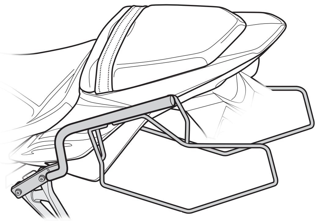 Support sacoches latérales Shad "Side Bag Holder" pour GSR750 (11-17)