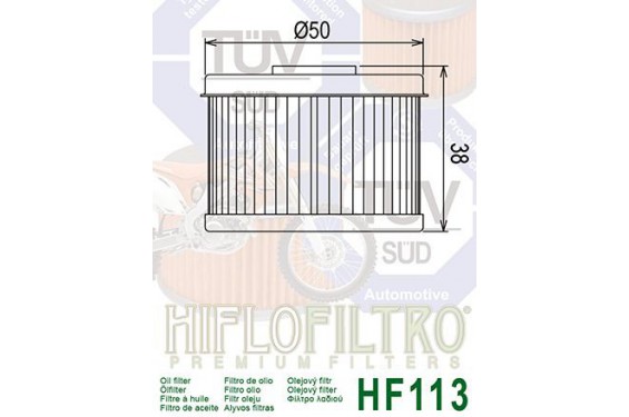 Filtre à Huile Moto HF113
