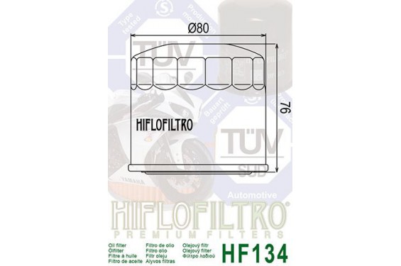 Filtre à Huile Moto HF134