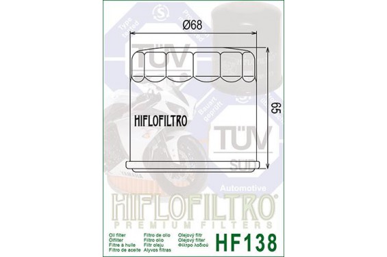 Filtre à Huile Moto HF138