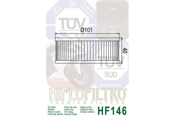 Filtre à huile Moto HF146 