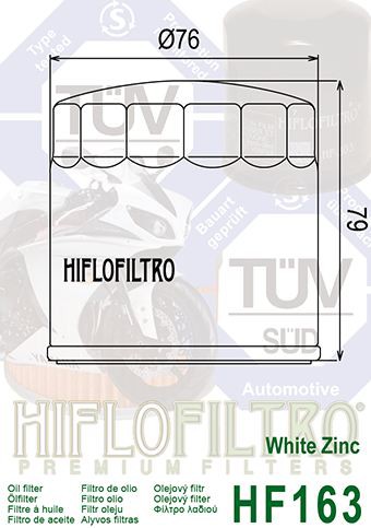 Filtre à Huile Moto HF163