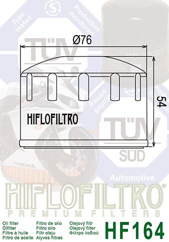 Filtre à Huile Moto HF164
