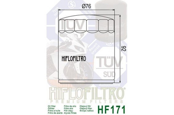 Filtre à Huile Moto HF171B
