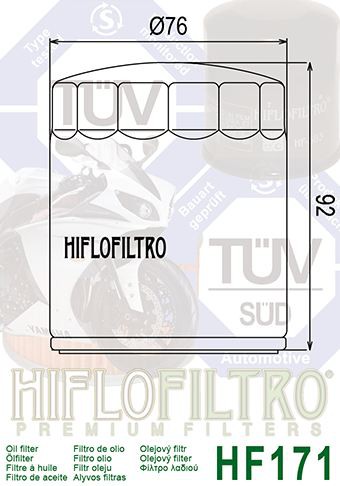 Filtre à Huile Moto HF171B