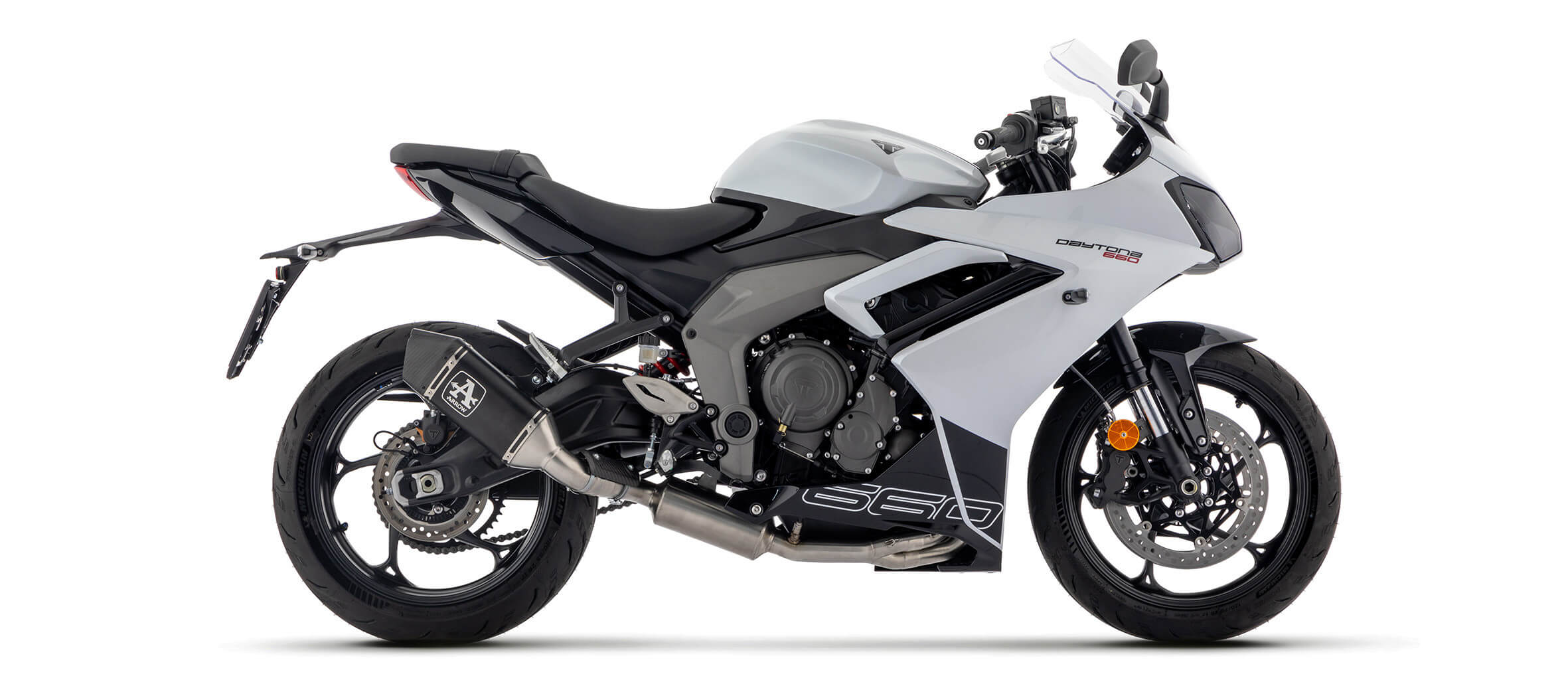Ligne d'Échappement Homologué ARROW Veloce pour Daytona 660 (24 et +)