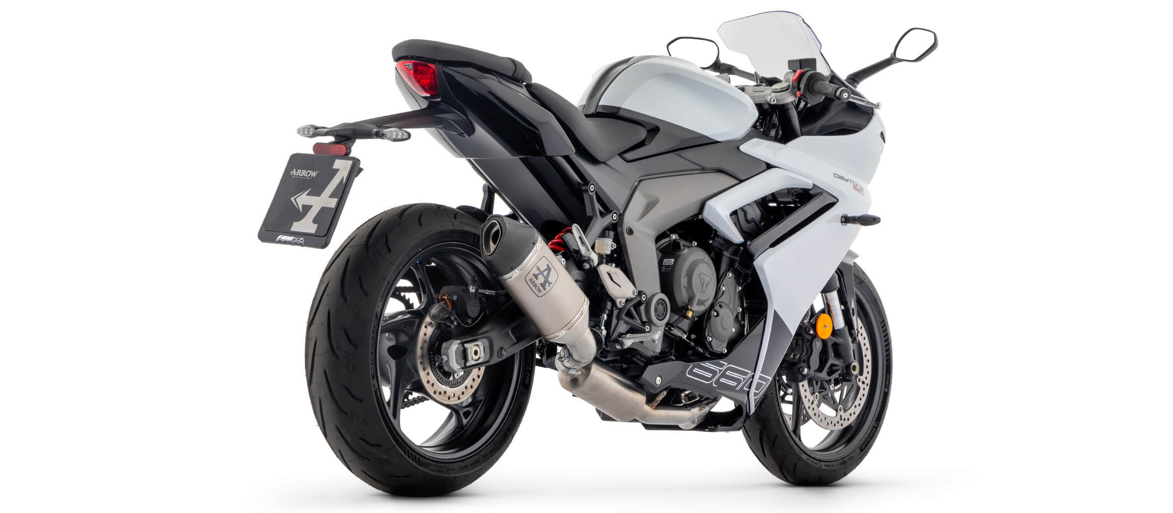 Ligne d'Échappement Homologué ARROW Veloce pour Daytona 660 (24-26)