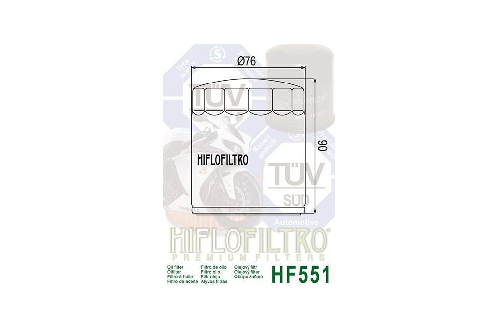 Filtre à huile hf551